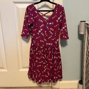 Little Girls Dot Dot Smile Cross Back Dress